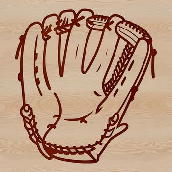 A detailed illustration of a baseball with stitching, suitable for vector graphics design.