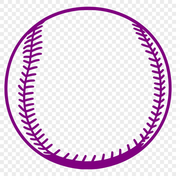 A high-quality vector image of a baseball, suitable for use in various design contexts.