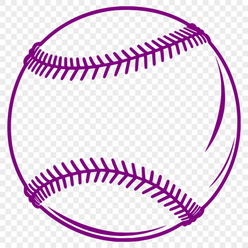 A high-resolution baseball icon in a vector format.