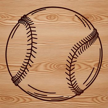 A high-quality, scalable illustration of a baseball, suitable for digital and print use.
