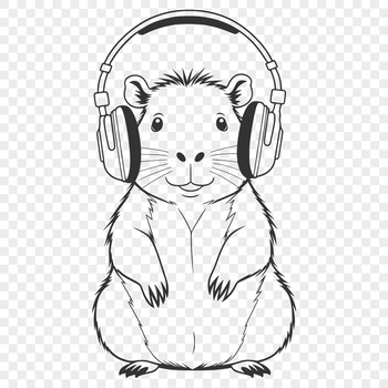 A South American rodent with webbed feet, set against a neutral background.