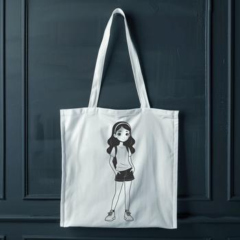 A young girl illustration designed as vector art, ideal for digital editing in software like Procreate or Photoshop.