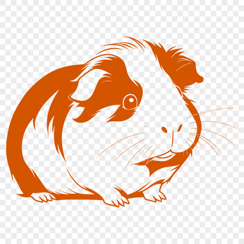 A digital illustration of a guinea pig suitable for personal or professional use as clip art.