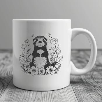 A scalable graphic representation of a semi-aquatic mammal, suitable for digital design and printing.