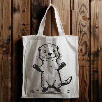 A high-quality SVG graphic of a mammal featuring an otter's distinctive features.