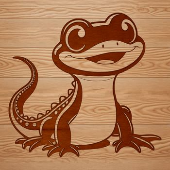 A detailed vector illustration of a salamander, suitable for digital editing and design projects.