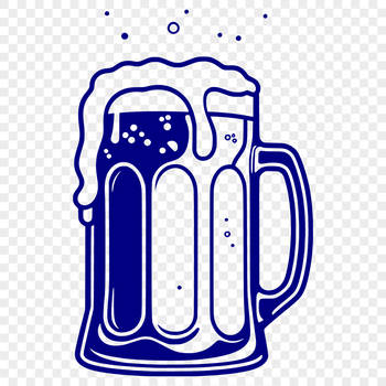 A single serving of beer in a clear glass with condensation on the outside.