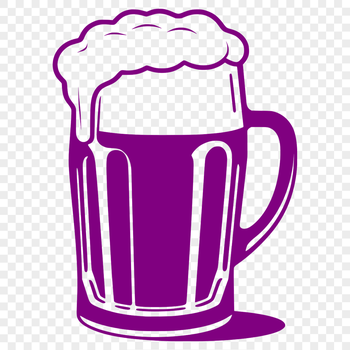 A glass filled with beer, suitable for vector design.