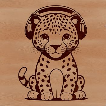 A large cat species native to the Americas, depicted in vector format.