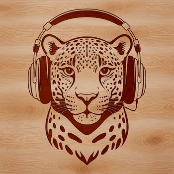 A sleek big cat with distinctive spots.