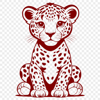 A large cat with distinctive black spots, resembling a jaguar.