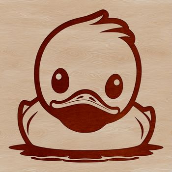 A detailed illustration of a waterfowl bird, suitable for digital design projects.