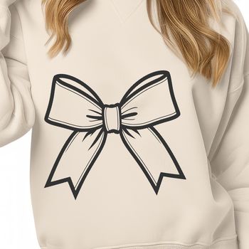 A colorful bow designed with precision, ideal for crafting and DIY projects.