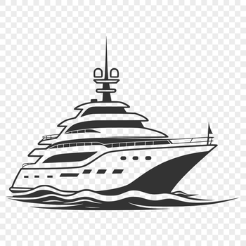 A diagram of a vessel designed for recreational or commercial navigation.