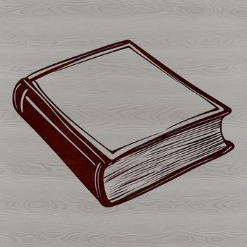 An open book with pages filled with educational content.