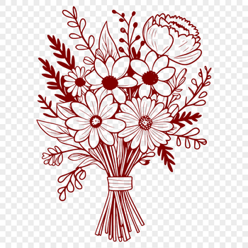 A delicate floral bouquet composed of various flowers, perfect for wedding decorations or Mother's Day gifts.