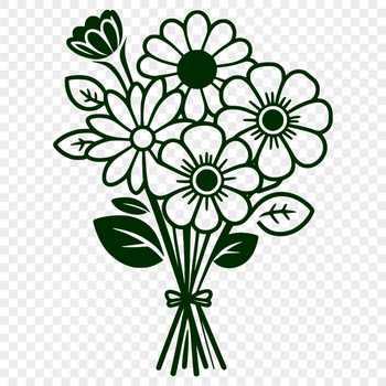 A colorful bouquet of flowers arranged in a decorative vase.