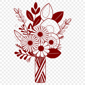 A collection of flowers arranged in a bouquet design.