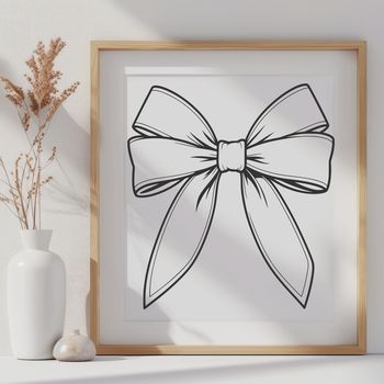 A stylized vector bow illustration suitable for various uses including crafting and design.