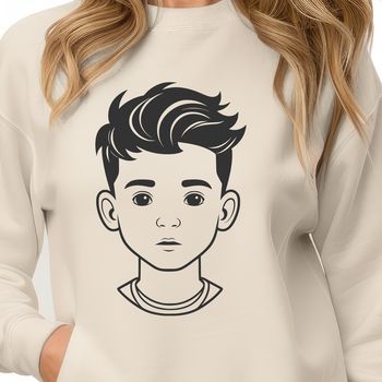 An illustration of a child, created with SVG graphics technology.