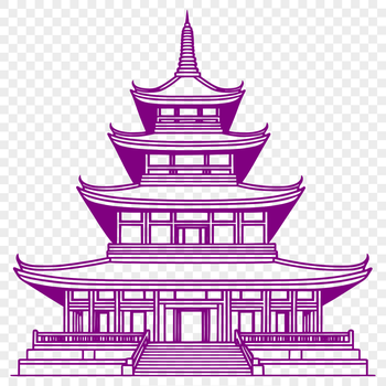 A traditional Buddhist temple structure with ornate details and architectural features.