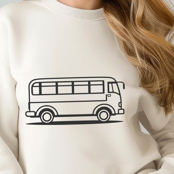 A detailed illustration of a bus with transparent background.