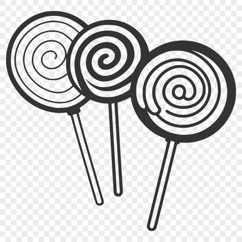 A graphic representation of a classic candy treat in vector format.
