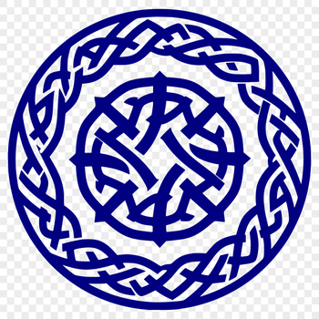 A detailed, ornate Celtic shape with intricate pattern and embellishments.