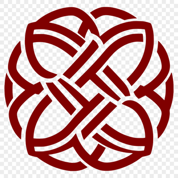 Ornate Celtic knotwork pattern with intricate shapes and embellishments.