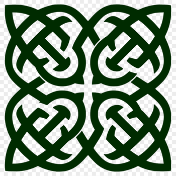Ornate Celtic-inspired shape with intricate embellishments, suitable for vector art and cutting machine designs.