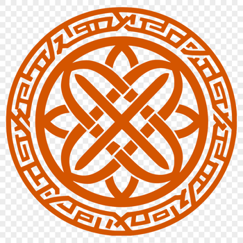 Ornate Celtic illustration with detailed embellishments and designs.