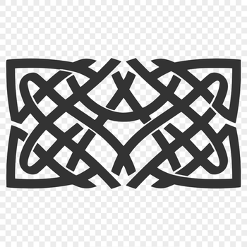 A traditional Celtic-inspired design featuring intricate embellishments and patterns.