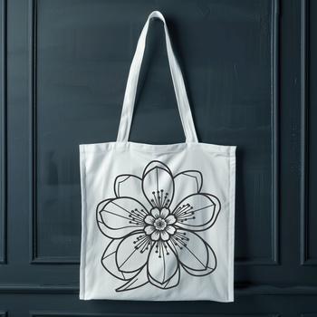 SVG design featuring a stylized representation of a sakura tree's iconic pink blooms.