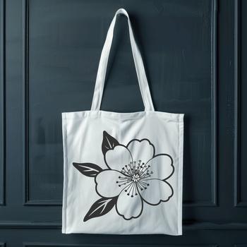 A vector illustration of a single cherry blossom flower with delicate petals.