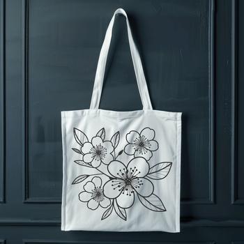 A stylized illustration of a cherry blossom in full bloom, suitable for vector art design.
