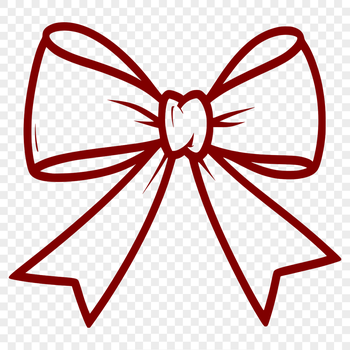 A colorful ribbon bow used as a gift decoration on a present.