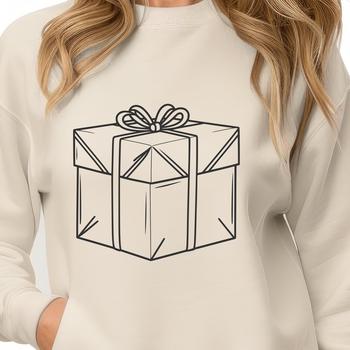 A simple box shape used as a template for crafting and design.
