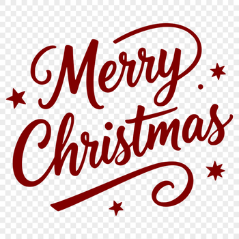 Merry Christmas Messages in a Beautiful Font Vector graphic illustration of merry Christmas quotes in a decorative font.