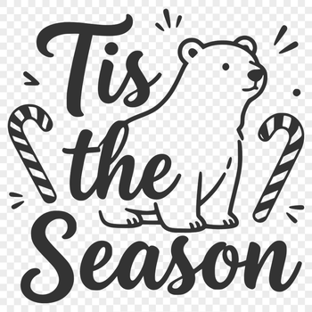 A vector illustration of festive Christmas quotes with bold typography and decorative elements.