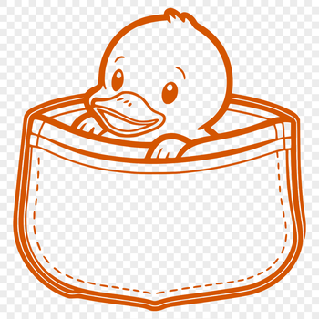 A simple line art illustration of a duck in various poses, suitable for clipart or stencil designs.