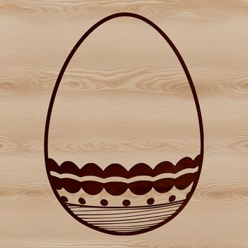 An illustration of a decorated Easter egg made with high-resolution SVG graphics suitable for various digital applications.