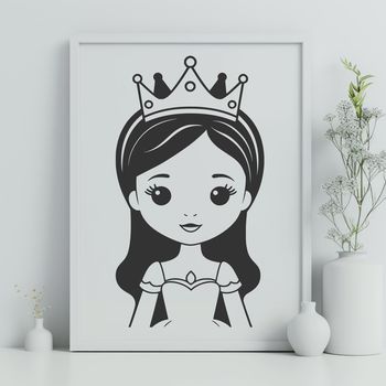 A young princess character in a medieval-inspired outfit.