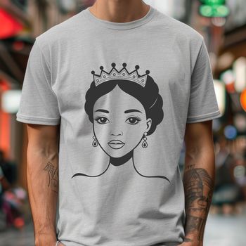 Illustrative princess character created as a digital vector design for personal or commercial projects.