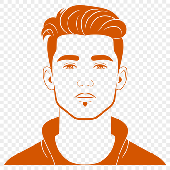 SVG illustration of a man