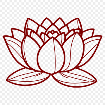 A high-quality illustration of the lotus flower, commonly associated with Eastern religions.