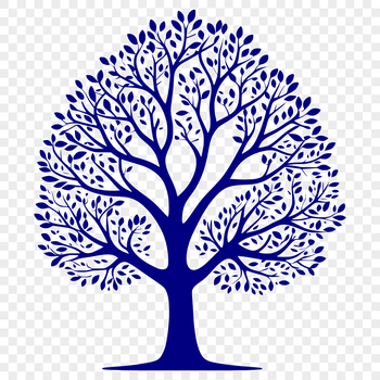 A simple, scalable tree illustration designed for digital use.
