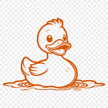 A detailed illustration of a duck in vector form.