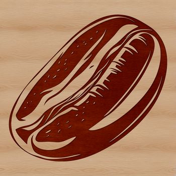 A vector illustration of a single coffee bean in various styles.