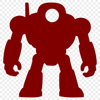 Mechanical robot illustration created in vector format for commercial and personal use.