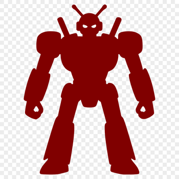 A futuristic robot illustration designed for commercial use.